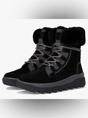 Royal Canadian Waterproof Black Suede Boots Size 8